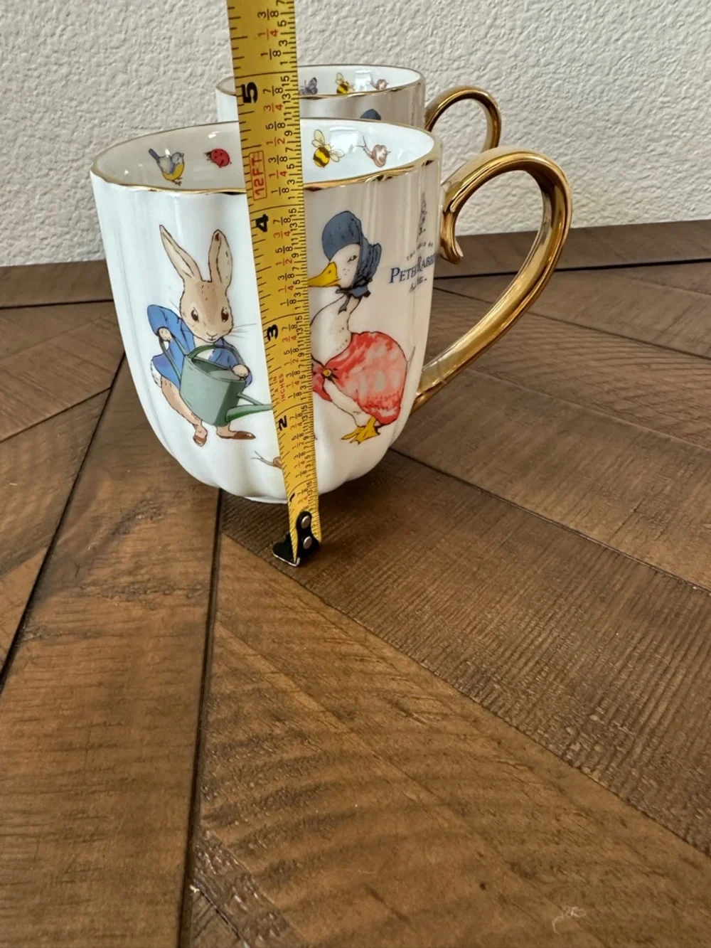 Beatrix Pottery Peter Rabbit 4 mugs NEW - Picture 8 of 9